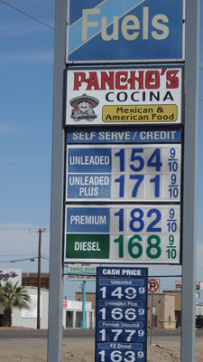 Arizona gasoline cost